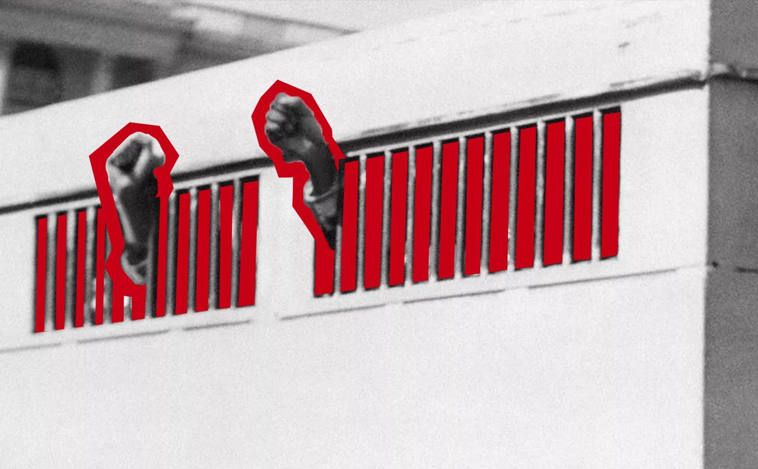 mandela-64-prison-poing-leve-rouge