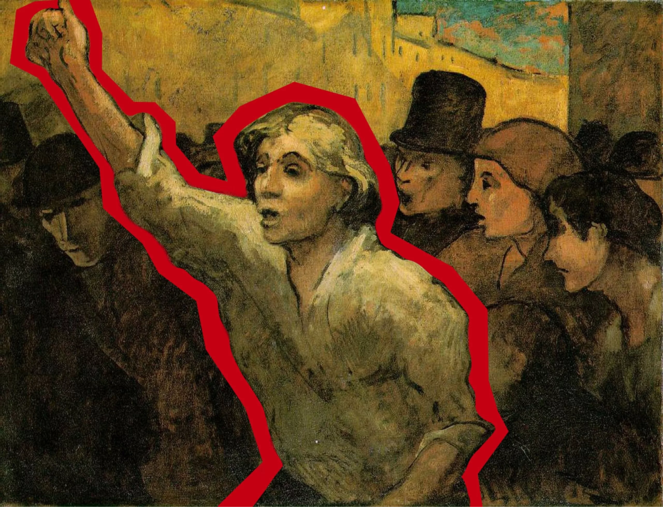 poing-leve-Honore_Daumier_The_Uprising-revoution-1848