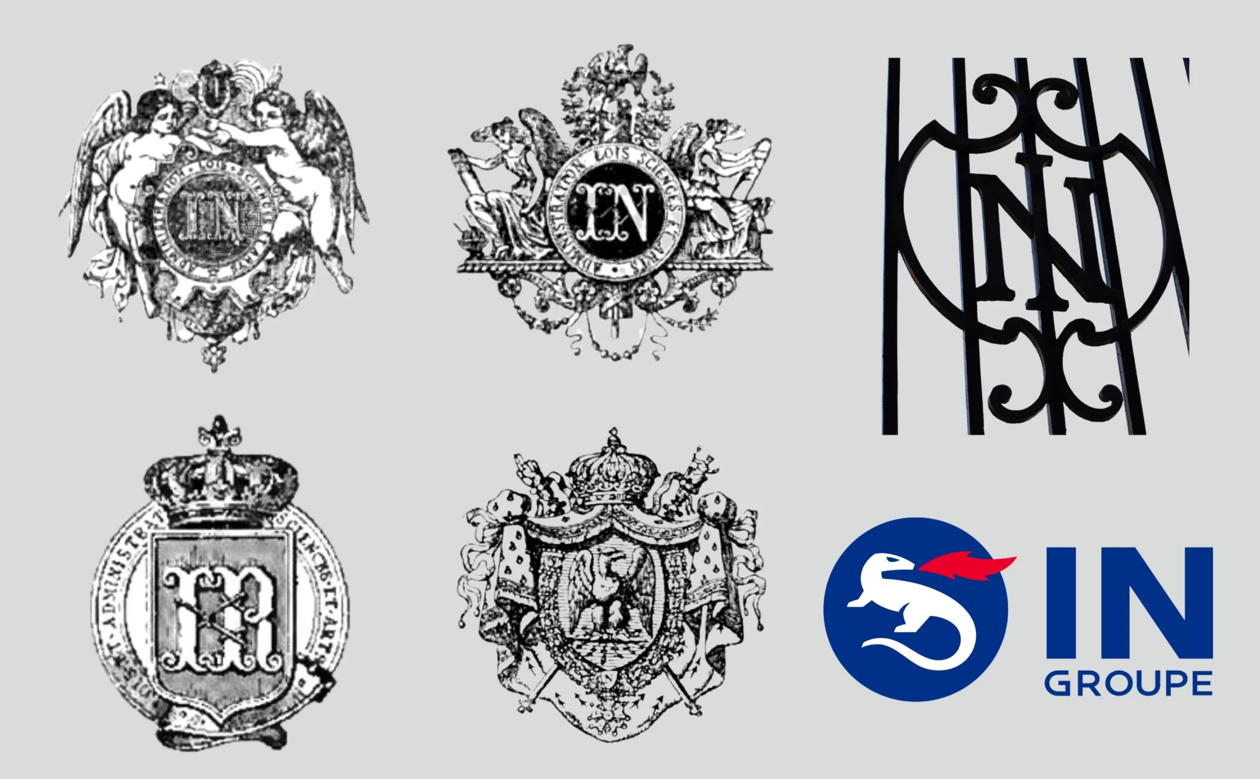 évolution du logo de l'imprimerie nationale
